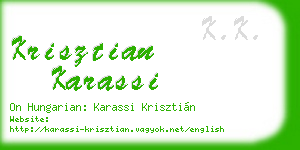 krisztian karassi business card